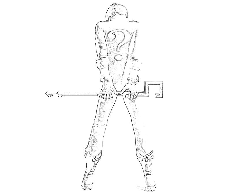 Batman Vs The Riddler Coloring Pages