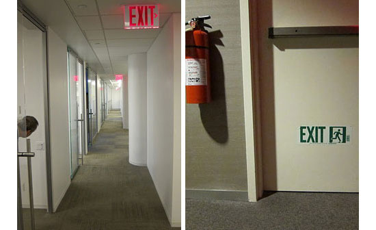 Tritium Exit Signs