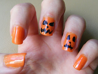Nails Of The Day (NOTD): Jack-o'-lantern - Cosette's Beauty Pantry