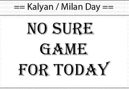 Matka Jadu No Sure Game For Today...Please Don't Play (05-Sept-2015)