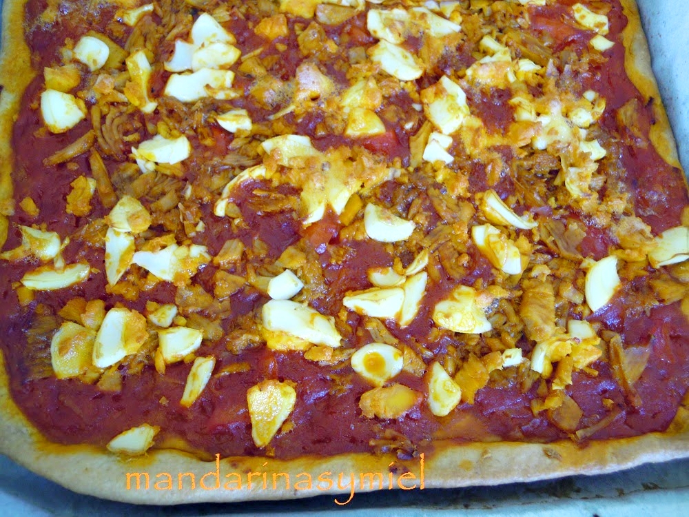 Masa coca de tomate