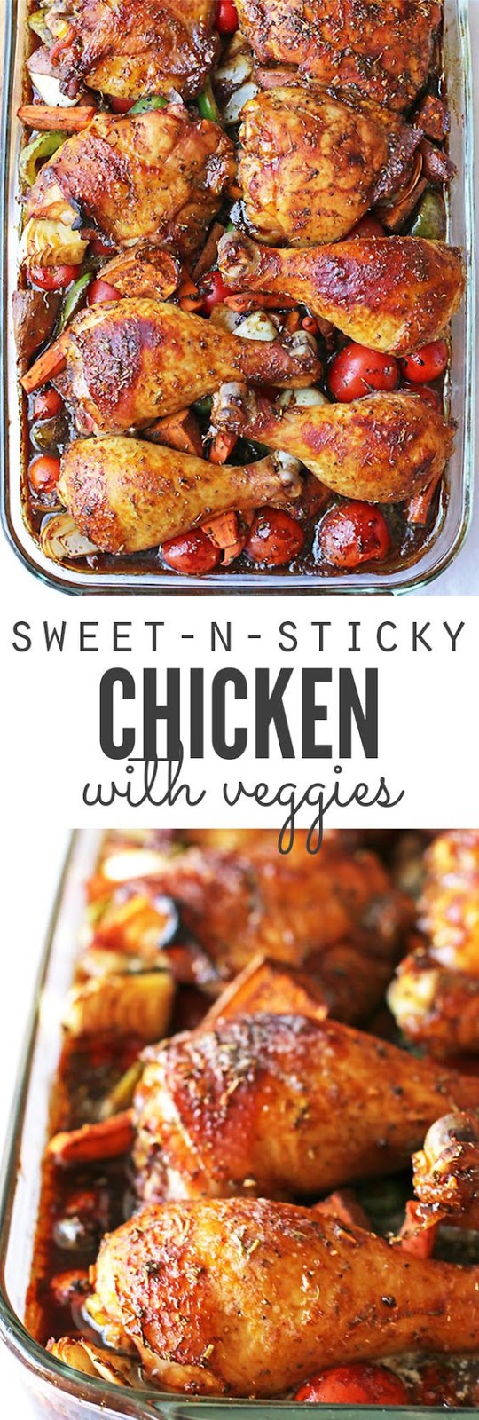 SWEET AND STICKY CHICKEN WITH VEGETABLES #chicken #chickenrecipes #vegetable #vegetablerecipes #dinnerrecipes #dinnerideas #easydinnerrecipes