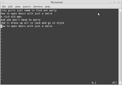 Programmer's Ranch: Linux: vi Essentials