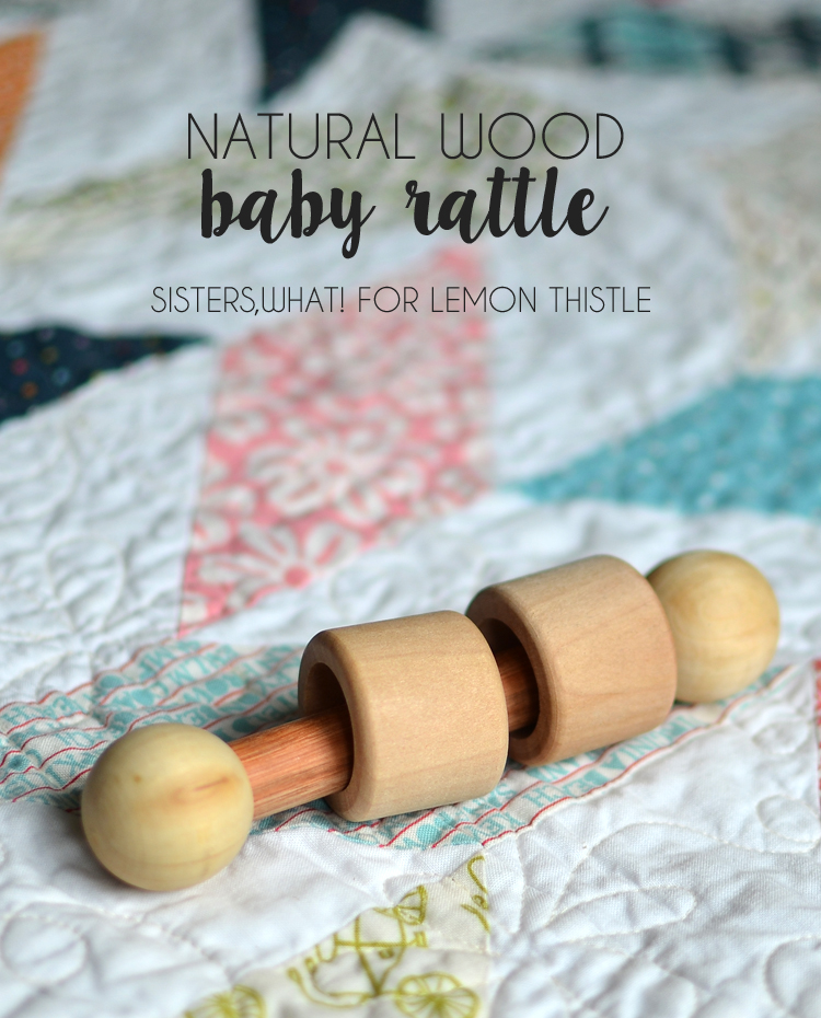 DIY Natural Wood Baby Rattle