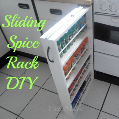 Pull Out Spice Rack Organizer for Cabinet - Slide Out Vertical Spice Rack