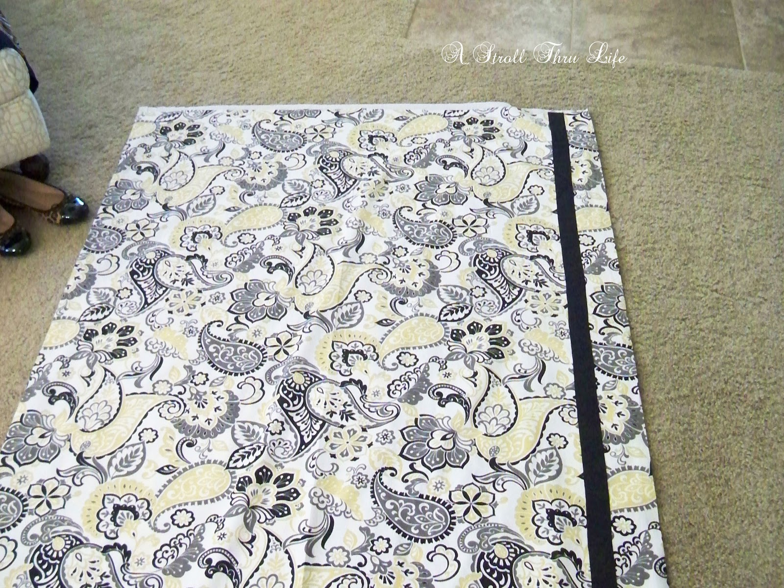 DIY Double Shower Curtain & Liner Tutorial A Stroll Thru Life