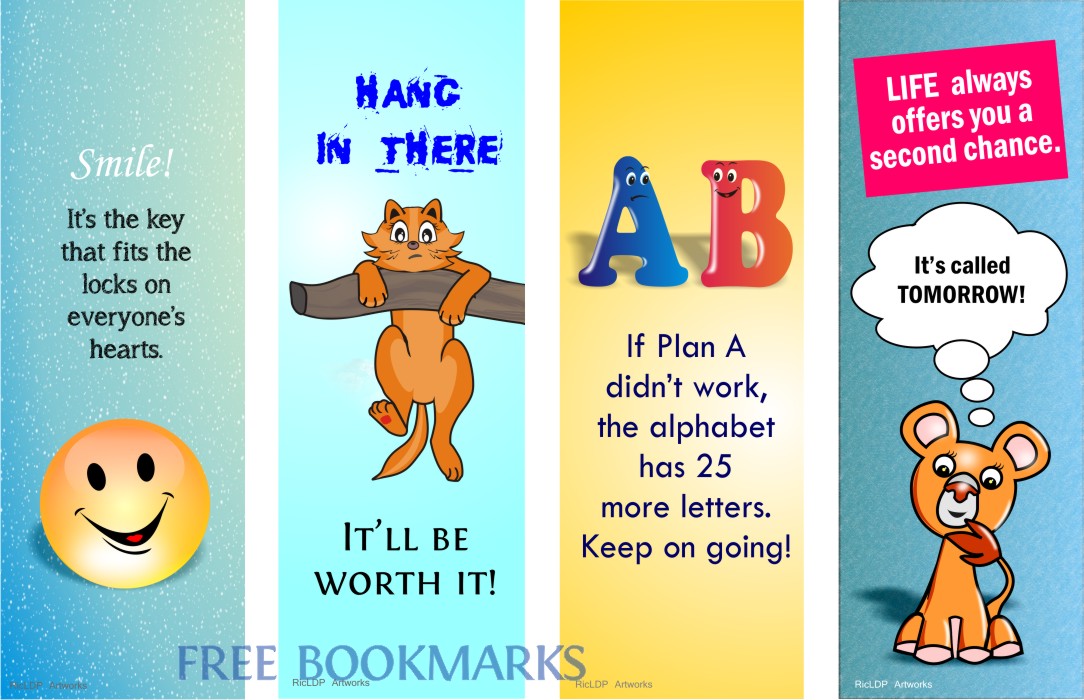 RicLDP Artworks Free Colored Bookmarks