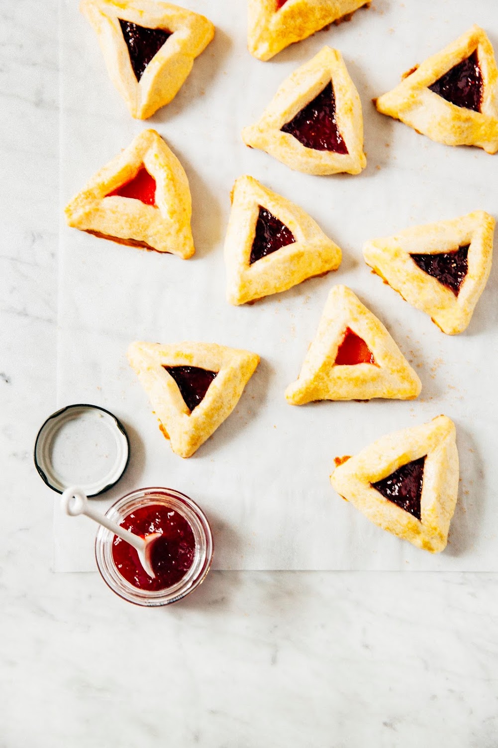 gummy peach vodka and strawberry ipa hamantaschen