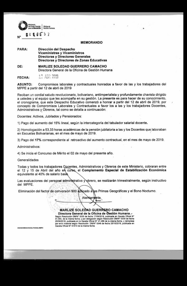 Compromisos laborales y contractuales honrados a favor de las y los Compromisos laborales y contractuales honrados a favor de las y los