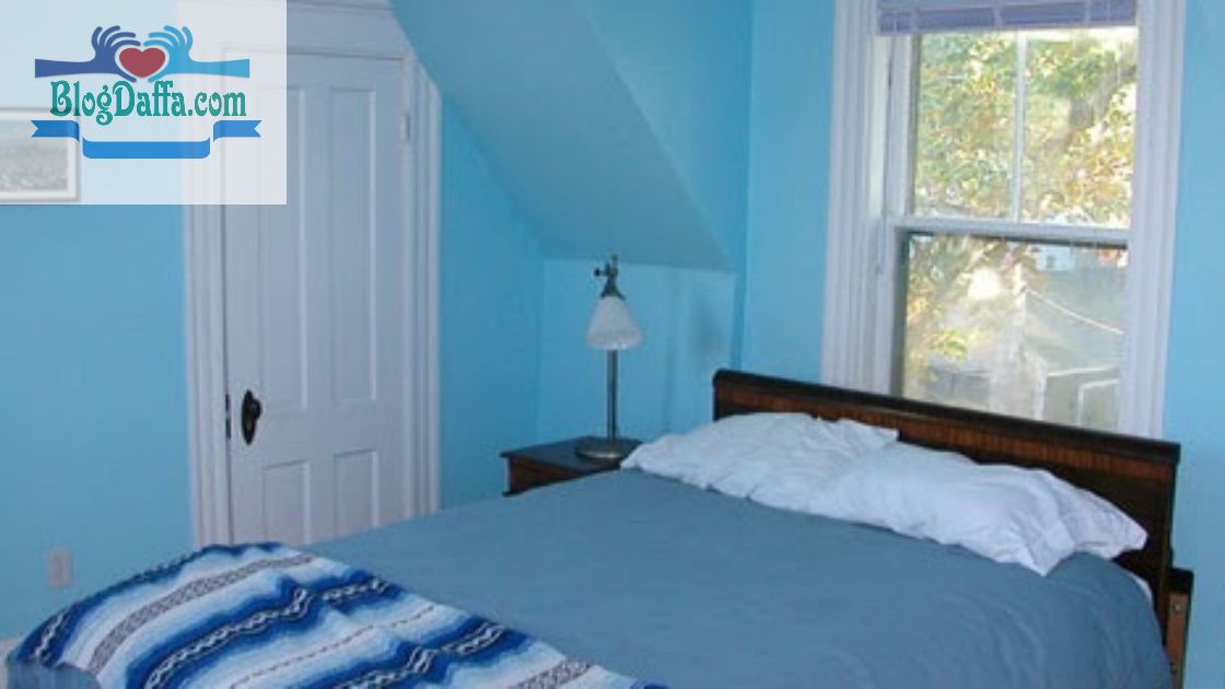 Warna kamar tidur yang menenangkan Warna kamar tidur biru lembut