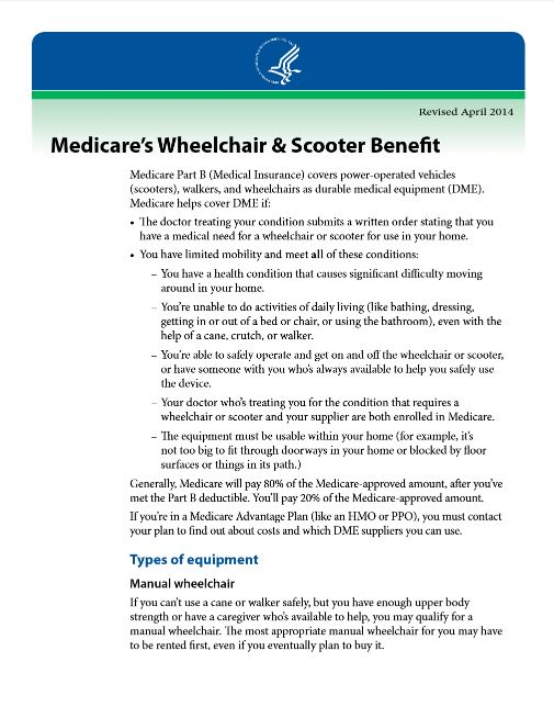 Peabody Council on Aging Resource Library Medicare's Wheelchair