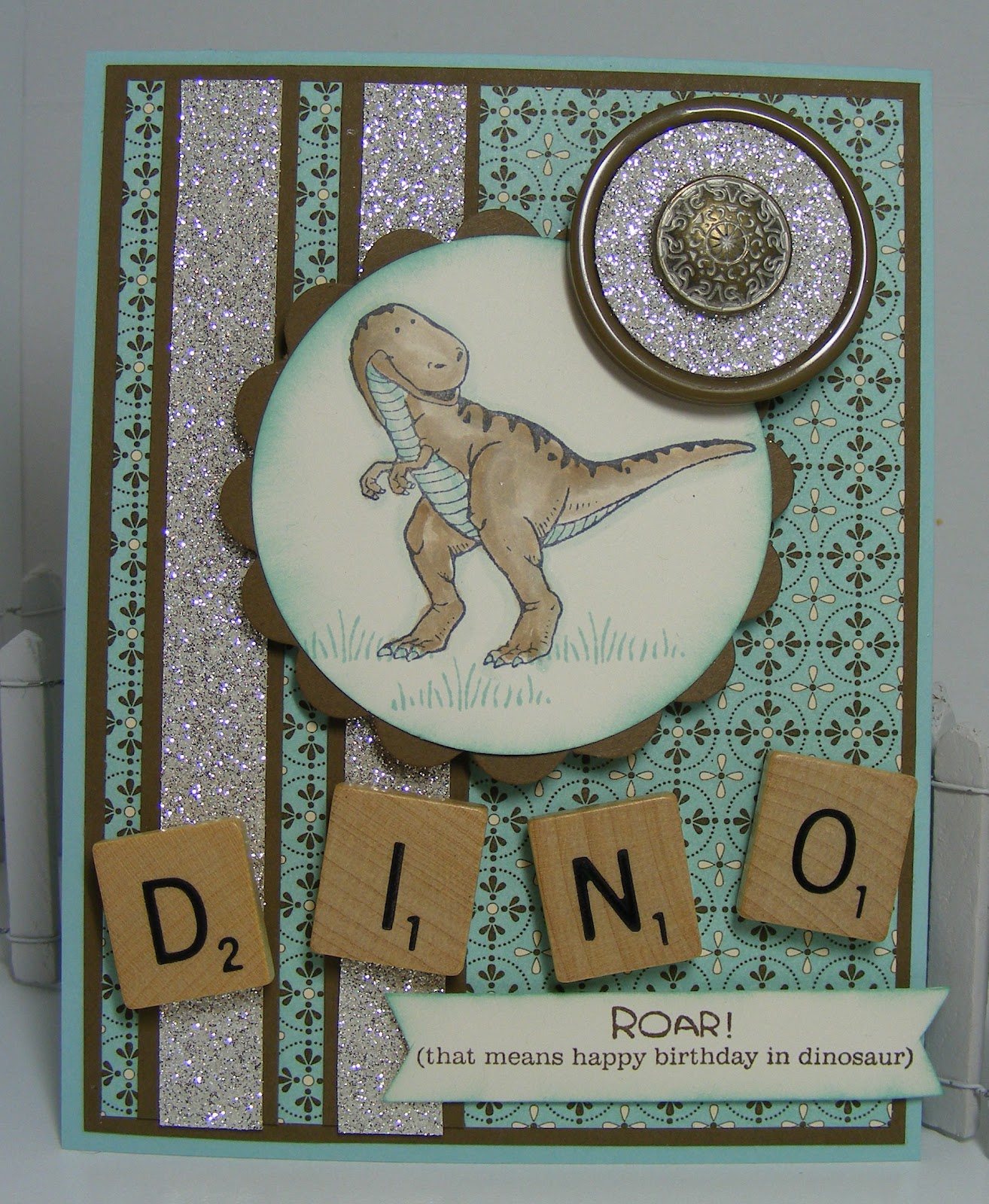 Cute stuff by Shirley: Dinoroar Kids Birthday Card for Paper ...