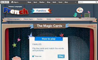 http://www.bbc.co.uk/schools/primarylanguages/french/families/games/magic_cards_families/