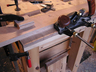 Cutting the tenons
