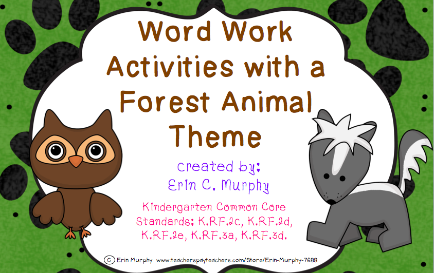 http://www.teacherspayteachers.com/Product/Forest-Animal-Themed-Word-Work-Activities-1255288