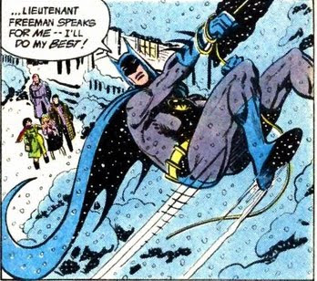 Just like the Spider-Man cartoon, he can swing from the clouds