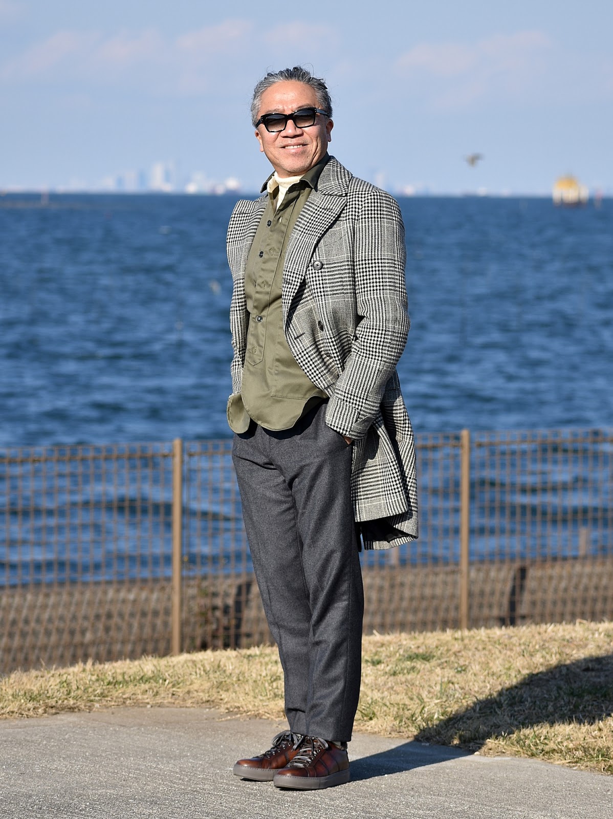 40代メンズ向けの冬の重ね着スタイル