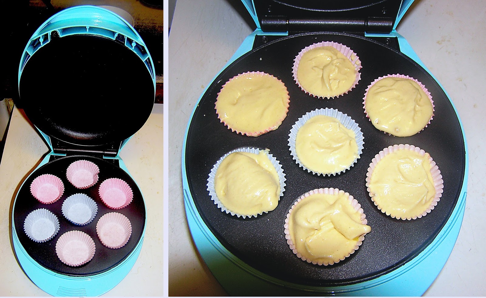 El okupa de la casita de jengibre: Receta básica de cupcakes. Probando la  máquina para mini cup-cakes de Silver Crest.