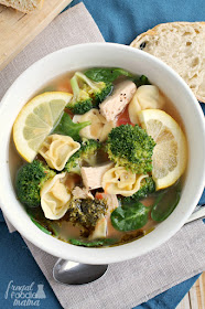 These Italian Chicken & Tortellini Broth Bowls are a budget friendly version of a restaurant favorite that you can have on your dinner table in around 30 minutes.