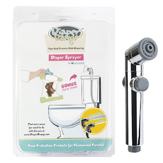 Diaper Dawgs - High Powered Cloth Diaper Toilet Sprayer with Spray Shield, Complete Kit Image: Diaper Dawgs - High Powered Cloth Diaper Toilet Sprayer with Spray Shield, Complete Kit