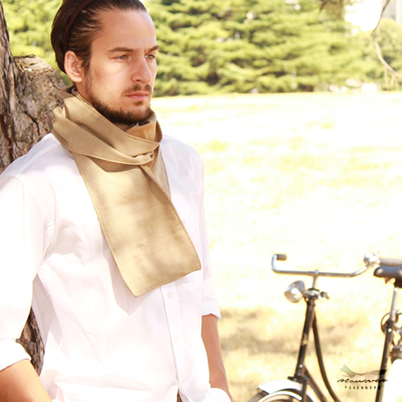 FoxenbergScarves Handmade linen summer scarf for men FREE SHIPPING