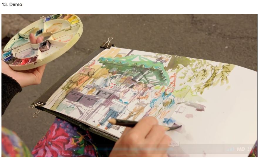 An Artist's Life For Me! My New 'Sketchbook Skool' Course!