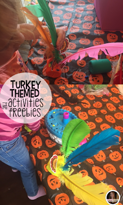 Turkey and Thanksgiving themed crafts, activities, math and literacy centers, ideas and freebies for your kindergarten, preschool and homeschool classrooms.