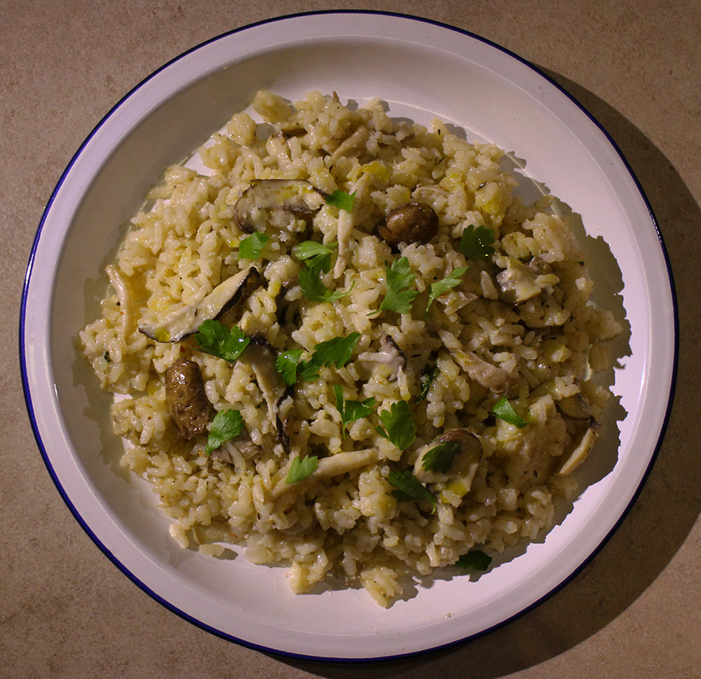 In My Caravan Kitchen Wild Mushroom Risotto