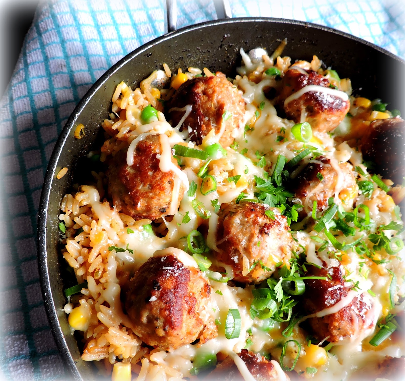 The English Kitchen Turkey Meatballs and Lemon Rice