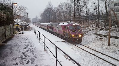 Franklin Dean Station in the snow
