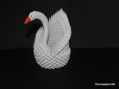 3D ORIGAMI SWAN 