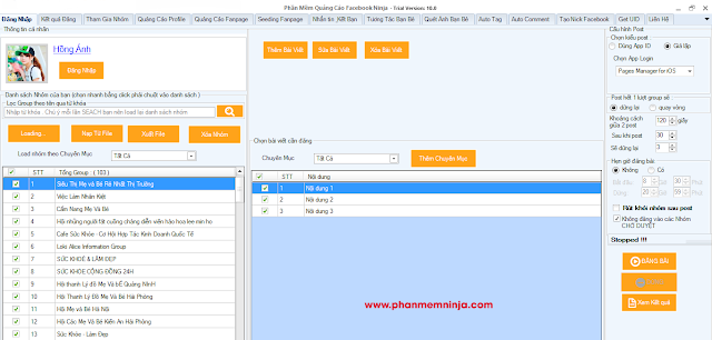 phan mem quang cao facebook 11 Cùng tìm hiểu về các tính năng của phần mềm seo facebook  Facebook Ninja