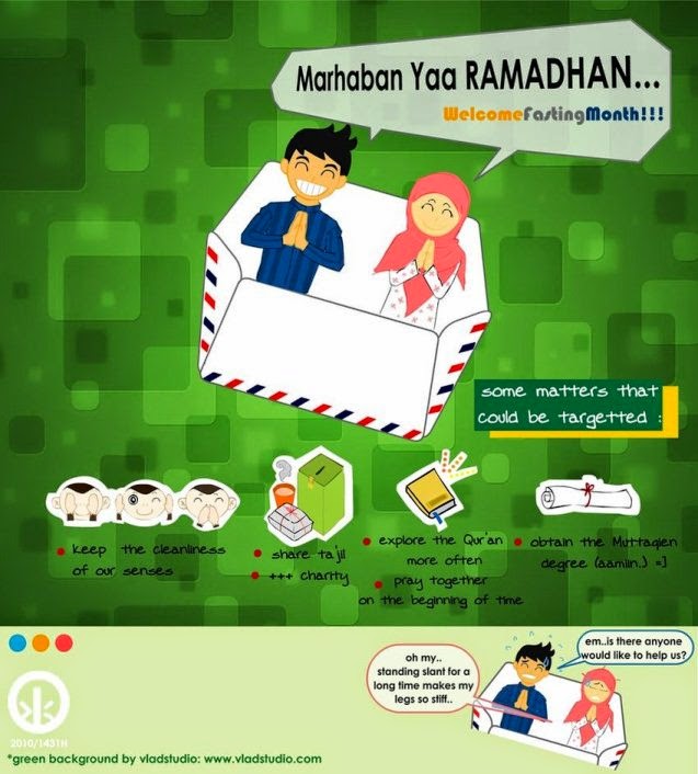 15+ Kartun Ucapan Selamat Ramadhan (Puasa) Keren Lucu