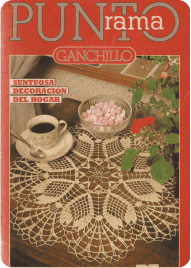 R17 Punto Rama Ganchillo - Suntuosa Decoración del Hogar R17 Punto Rama Ganchillo - Suntuosa Decoración del Hogar