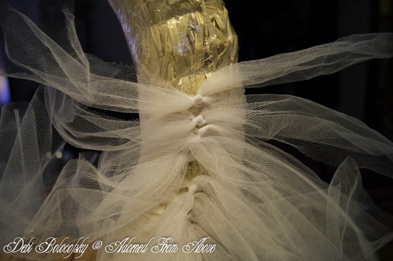 Adorned From Above: White Tulle Christmas Wreath
