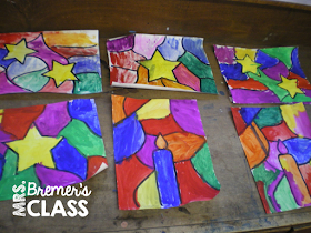 Mrs. Bremer's Class: Mrs. Wishy-Washy Art, Christmas Cards &amp; More Kindergarten Christmas Art