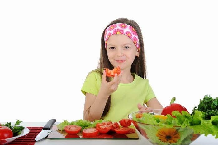 Los niños y la alimentación, los vegetales