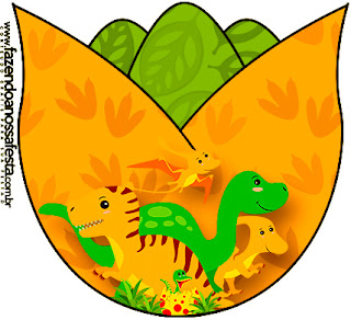 Fiesta de Dinosaurios: Invitaciones de Cumpleaños para Imprimir Gratis. Para hacer tulipanes.