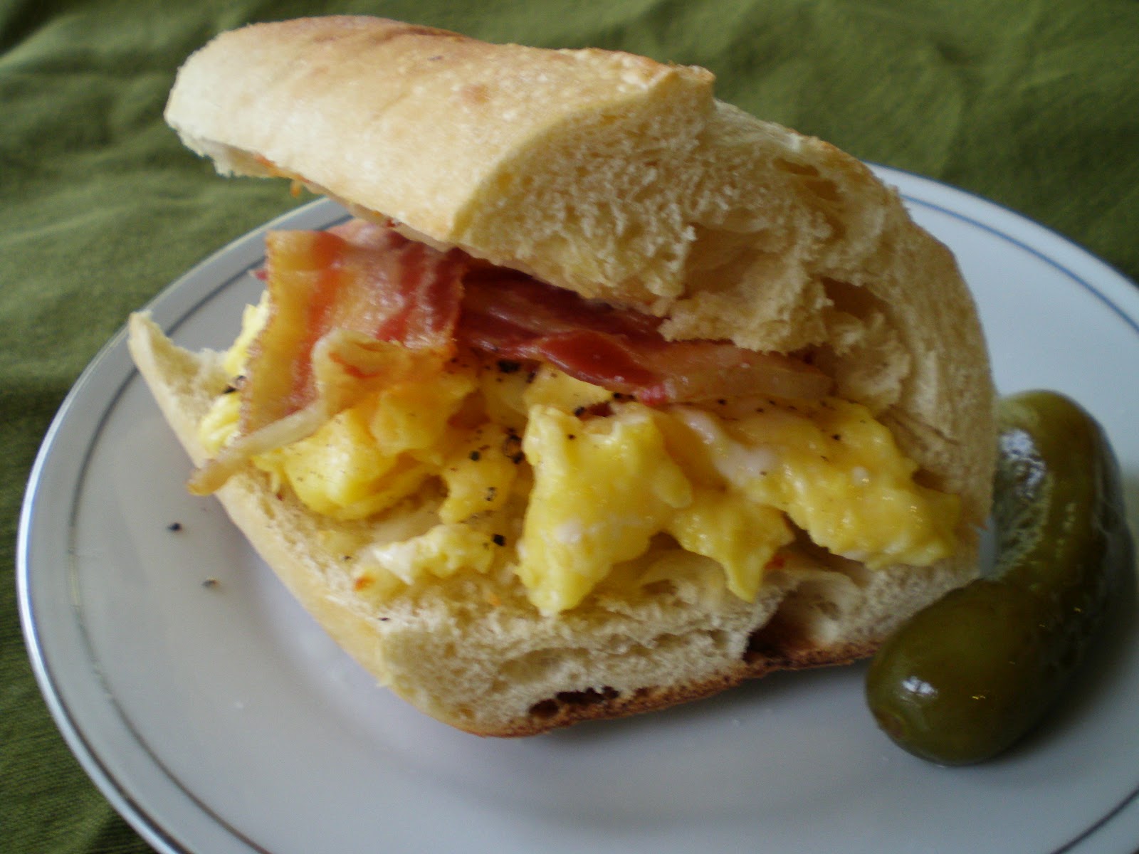 Basil and Rosemary's Kitchen Quick Breakfast Sandwiches