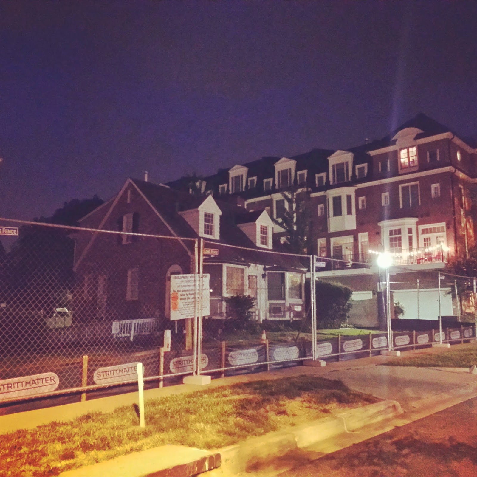 Robert Dyer Bethesda Row DEMOLITION FENCES INSTALLED AROUND THE HAMPDEN, HOUSES ON BETHESDA