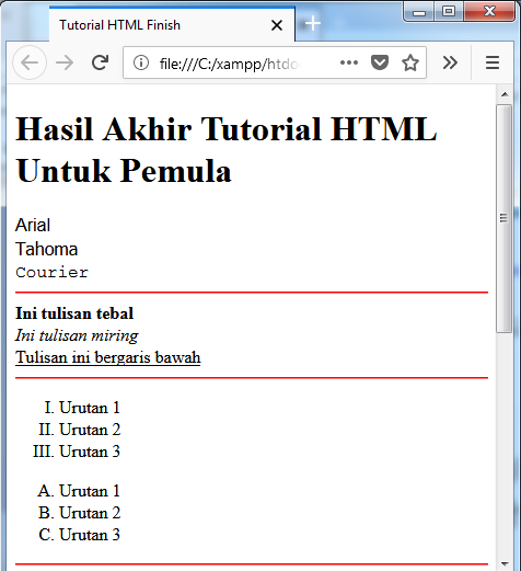 Tutorial Belajar HTML Dasar (Tahap Akhir) - Zikri Tekno