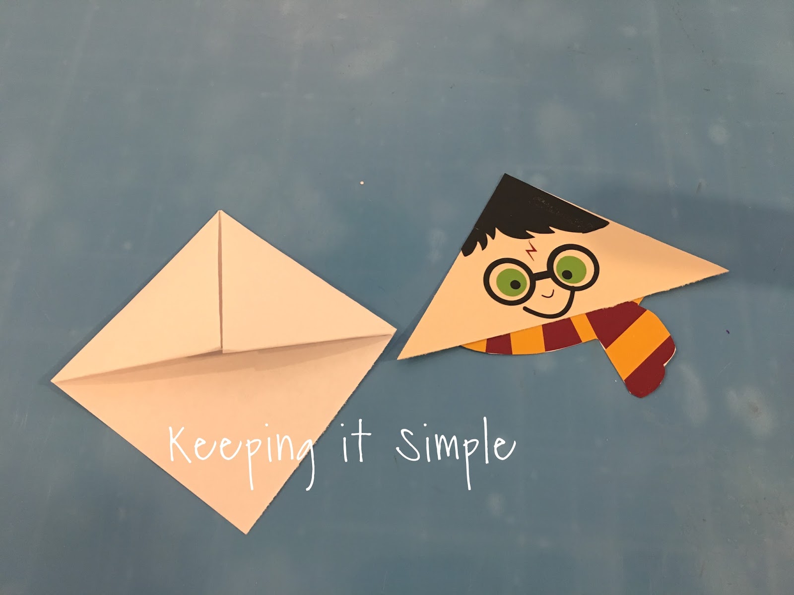 Harry Potter Corner Bookmark with Printable Keeping it Simple