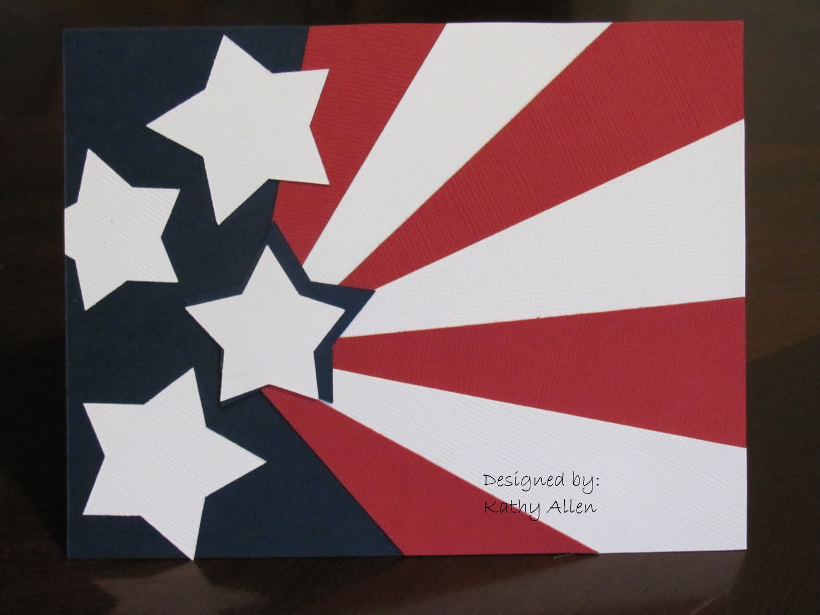 Sprinkled With Sunshine Flag Card for Flag Day