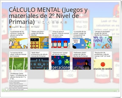 "11 Juegos y materiales para la práctica del CÁLCULO MENTAL en 2º de Primaria"