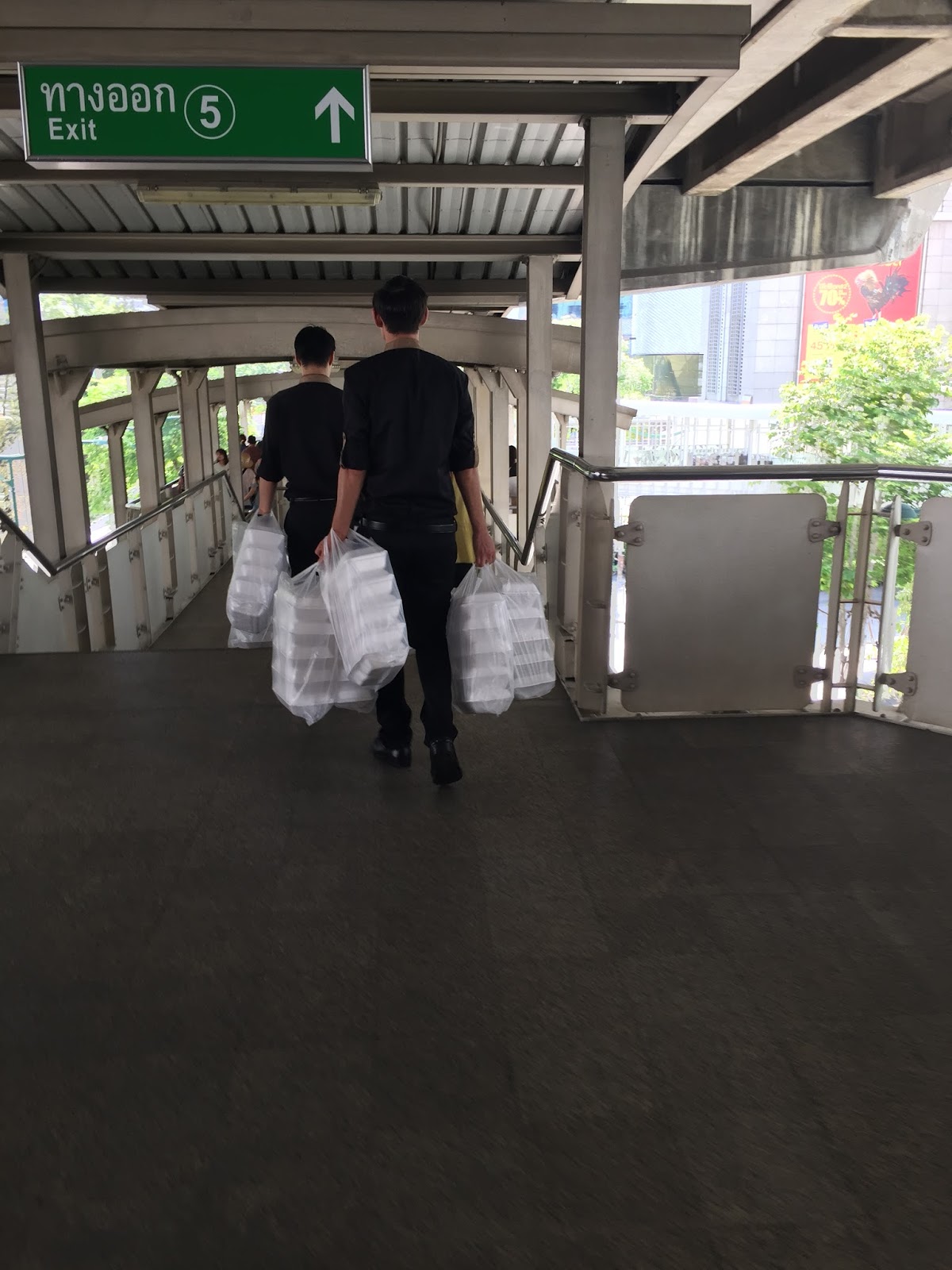 Bangkok Thailand Travel Map Plastic Bags... About BTS Bangkok