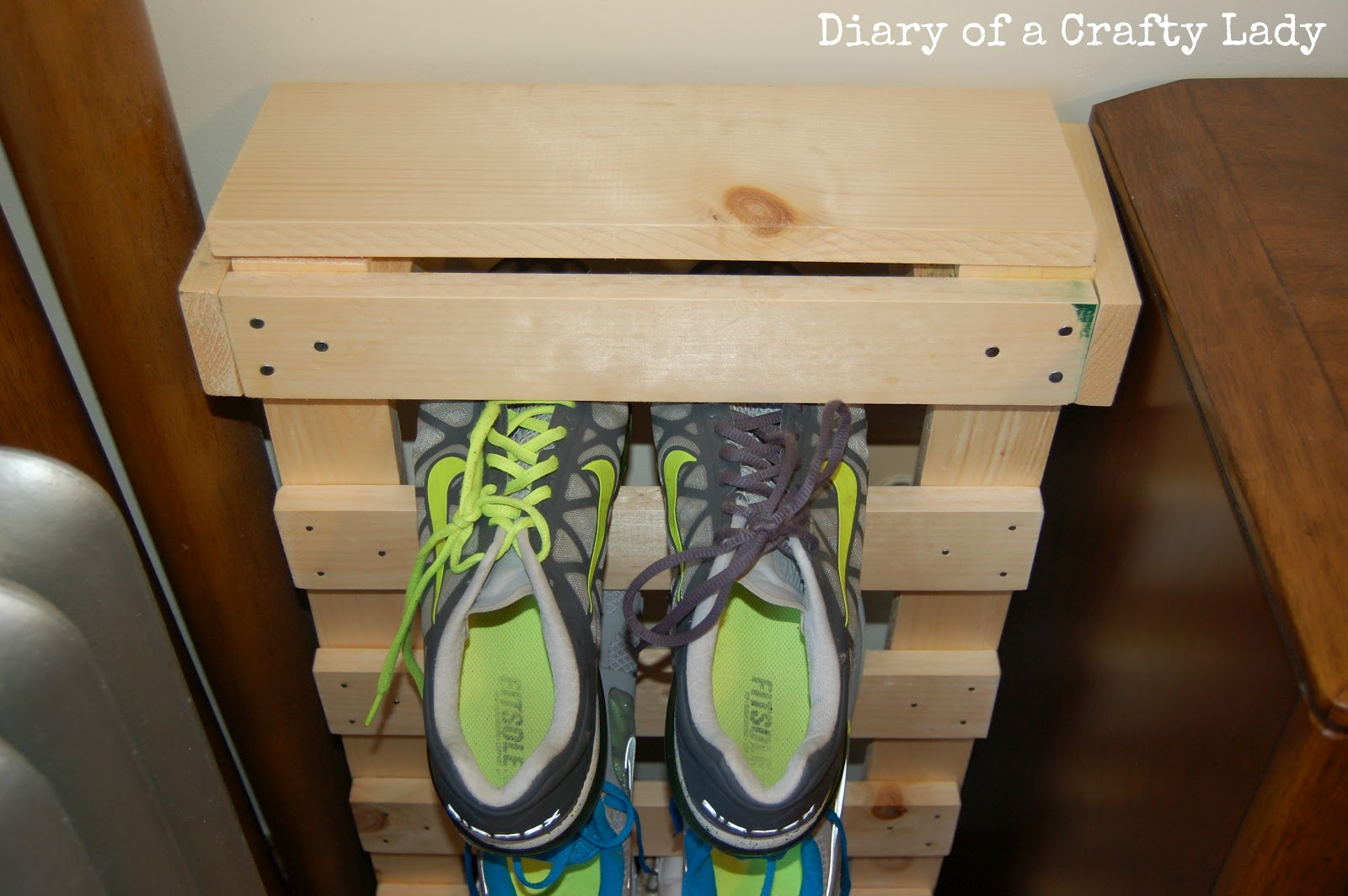 DIY Update: The Ladder Shoe Shelf