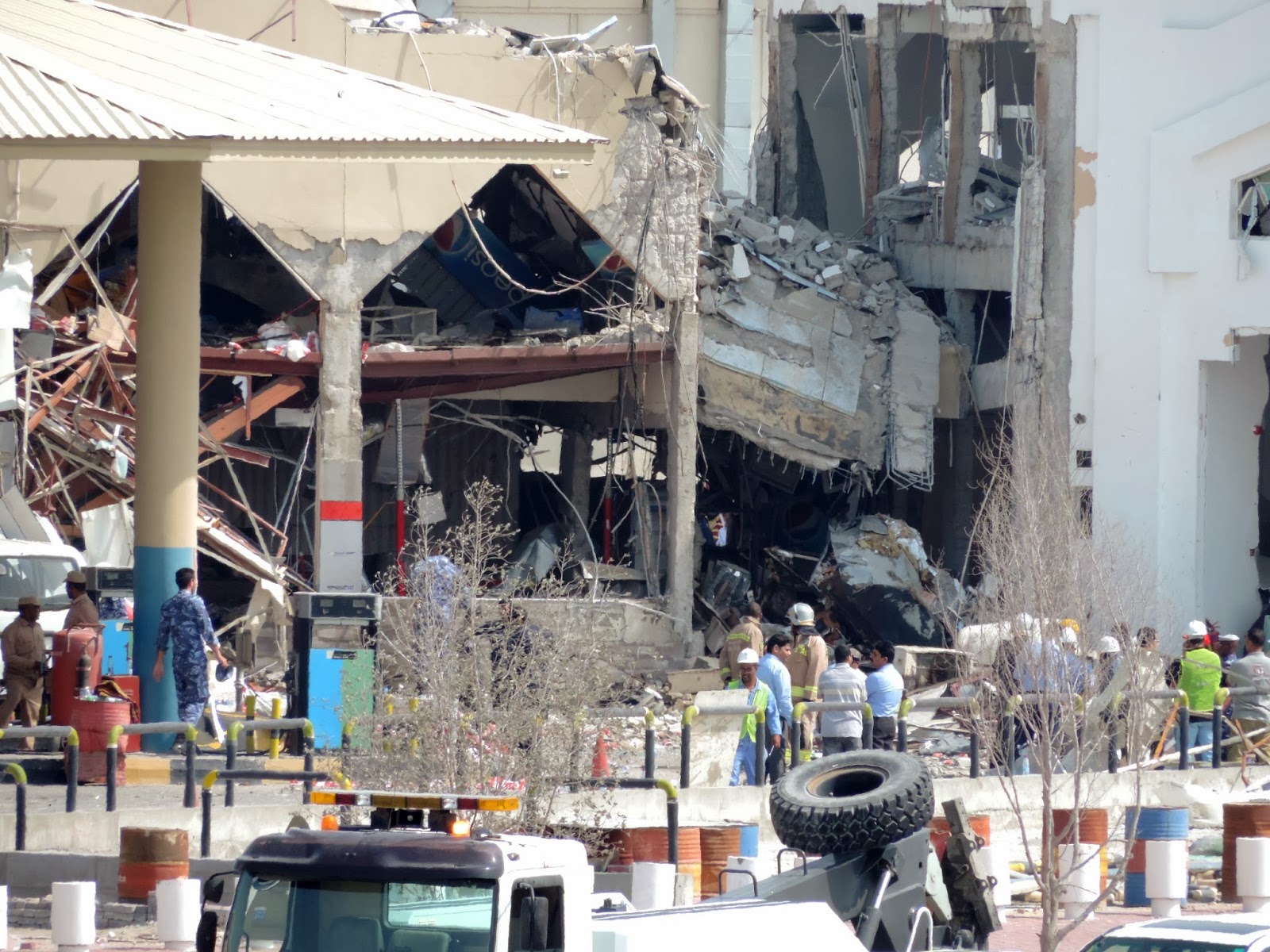 Gas tank blast at a restaurant in Qatar kills 12