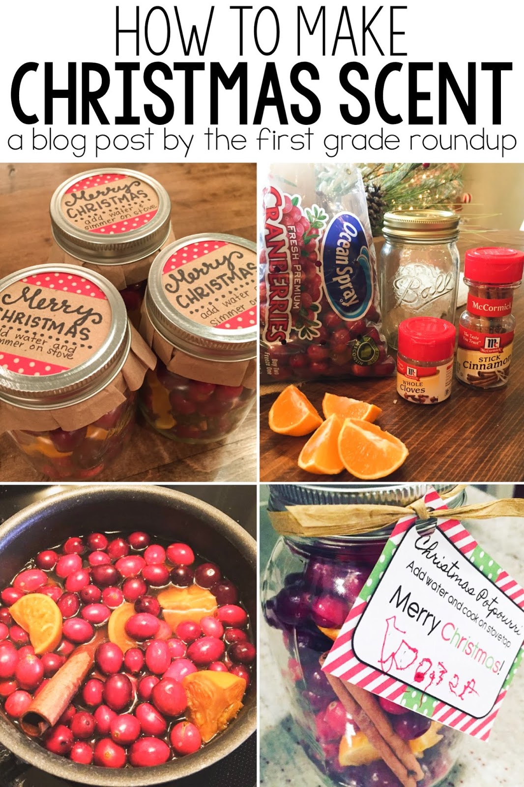 Teacher Gift: Mini Simmering Stove Top Christmas Potpourri