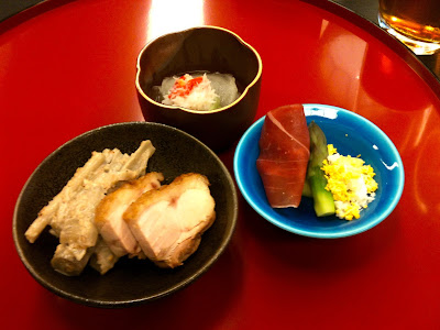 Traditional Japanese wedding ceremony food