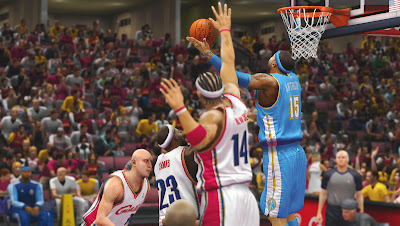 NBA 2K13 Melo (Nuggets) and LeBron (Cavs)